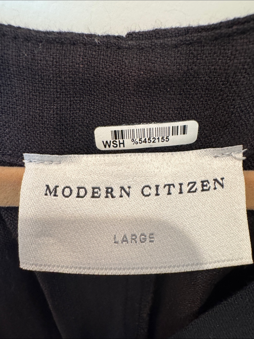 Modern Citizen Black Jumpsuit With V-Neck Elastic Fall Work Wear Staple Classy — image 2 of 6